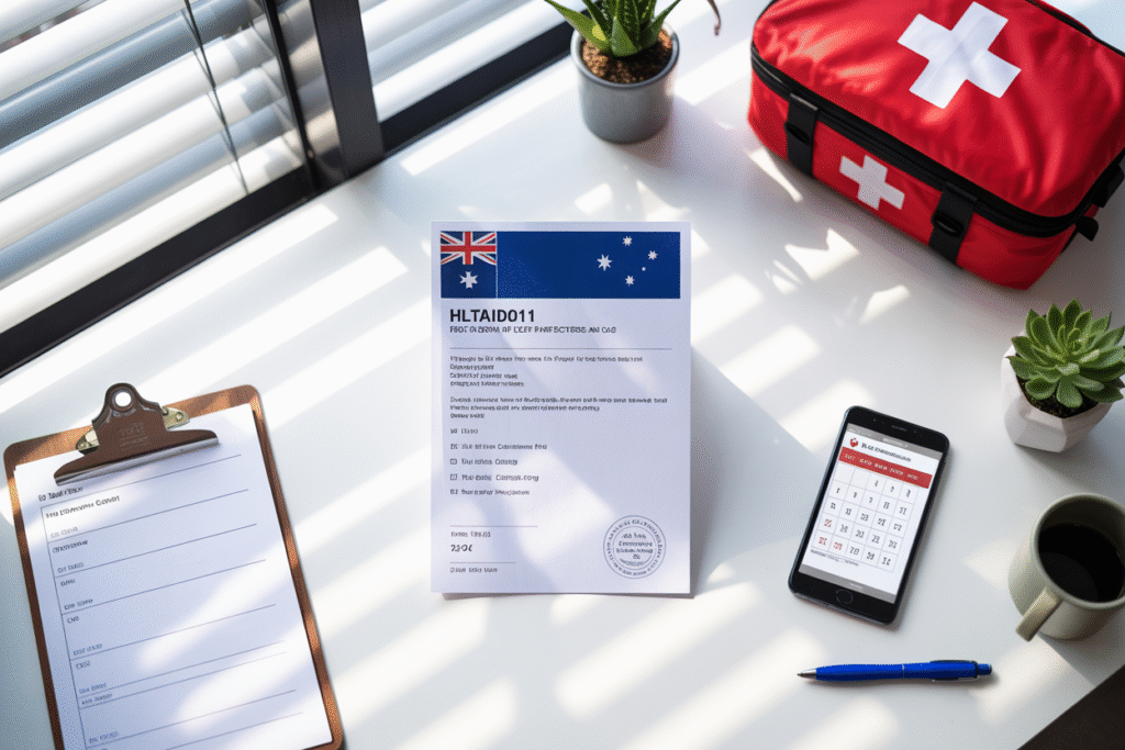 First aid certificate validity