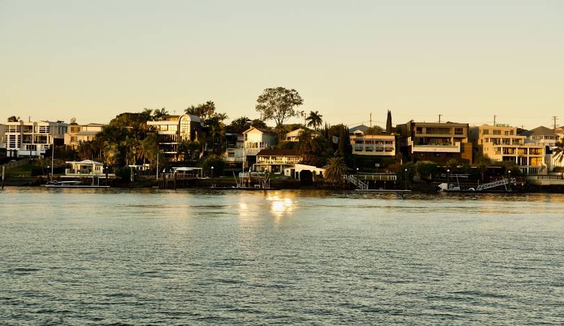 Bulimba QLD suburb along the Brisbane River, near Brisbane CBD