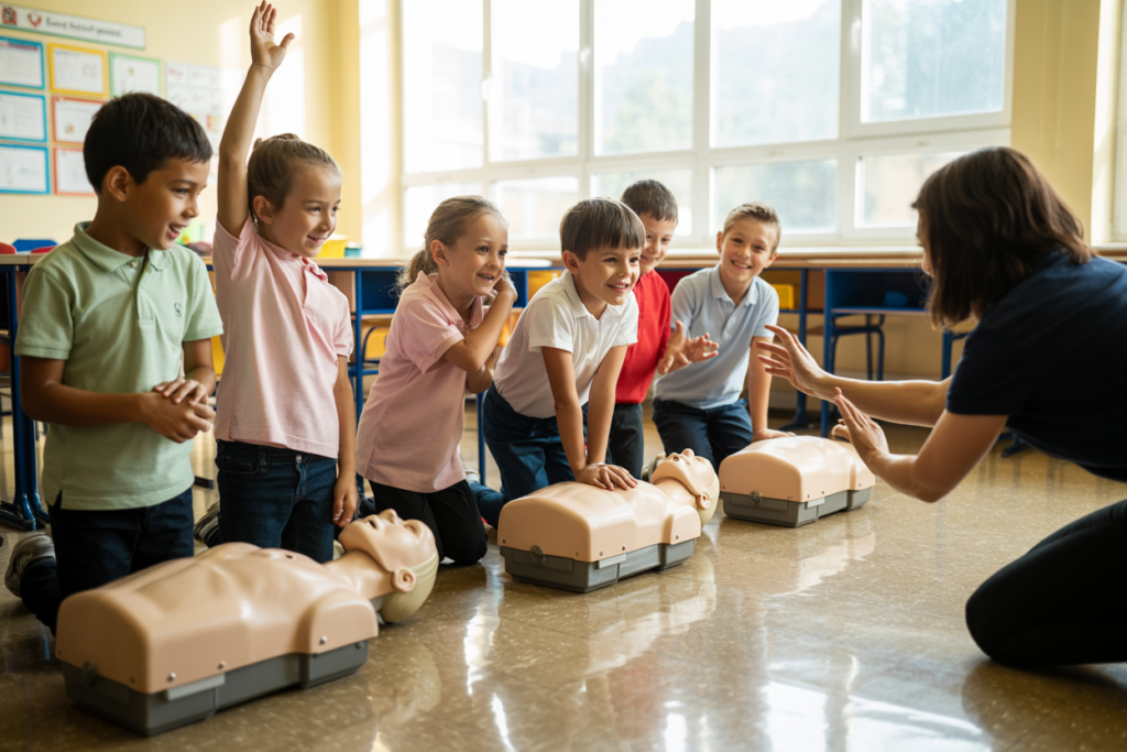 CPR training for children