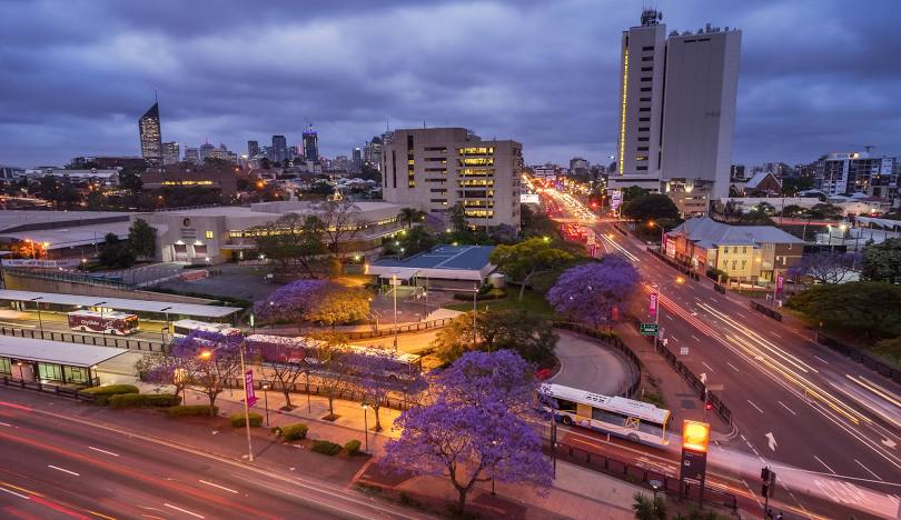 Woolloongabba QLD suburb near the Gabba stadium Brisbane
