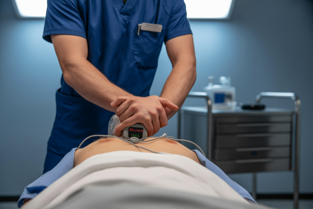 chest compressions