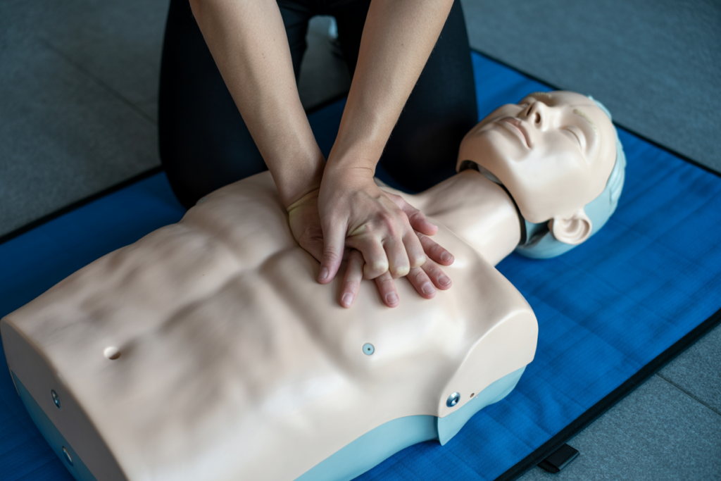 CPR unconscious person