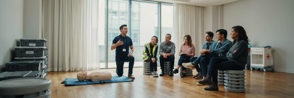 basic emergency life support practical session