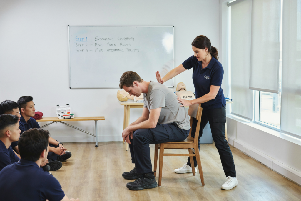 choking first aid steps