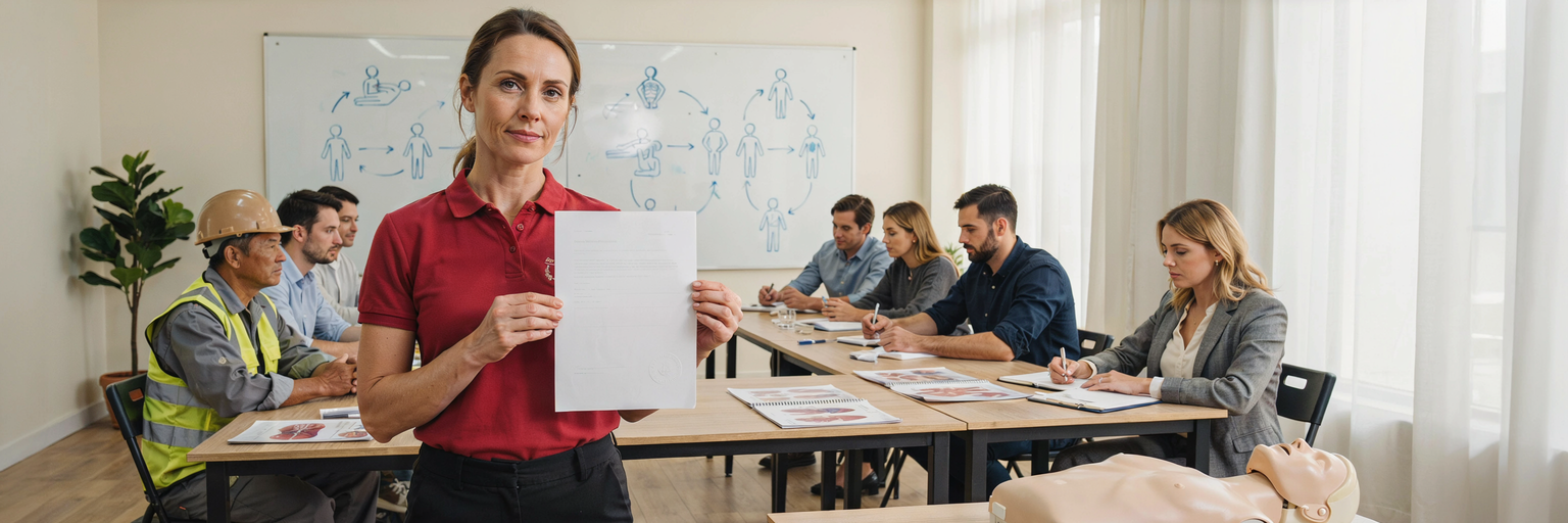 nationally recognised first aid course