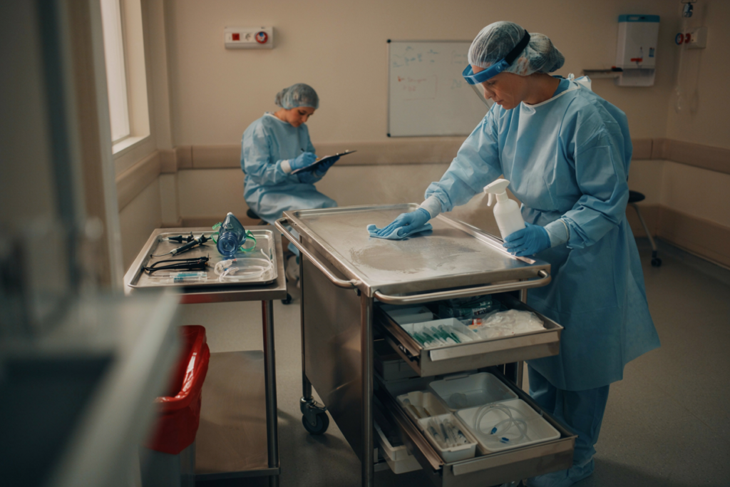 Equipment Hygiene During and After Resuscitation