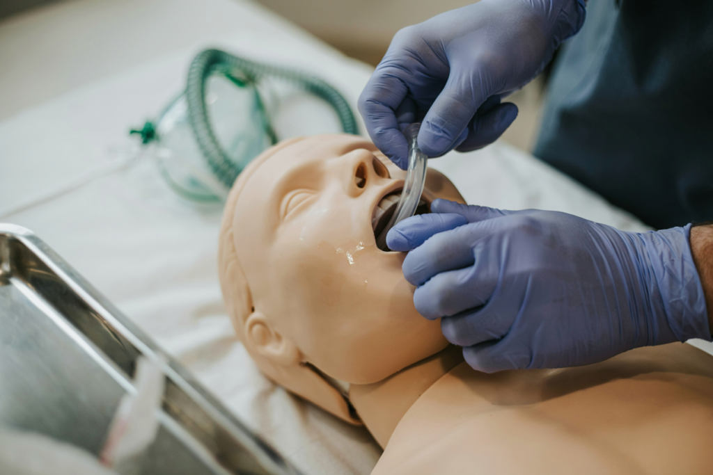 demonstrating airway management