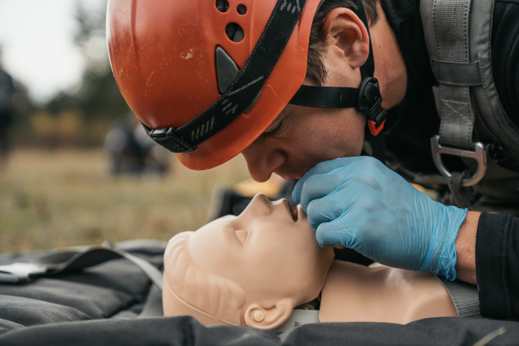 rescue breathing or airway training