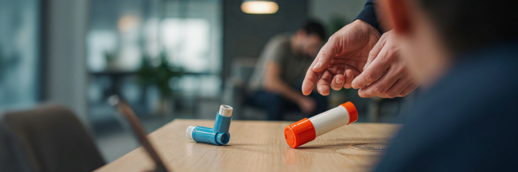 difference between asthma and anaphylaxis