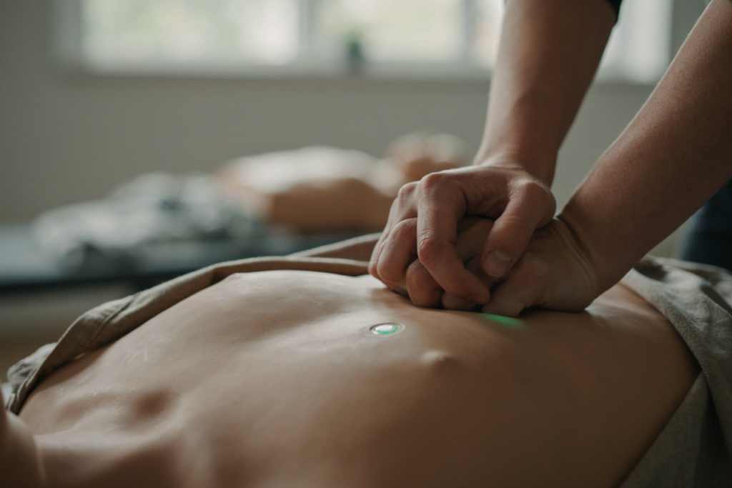 Mannequin real-time feedback during compressions