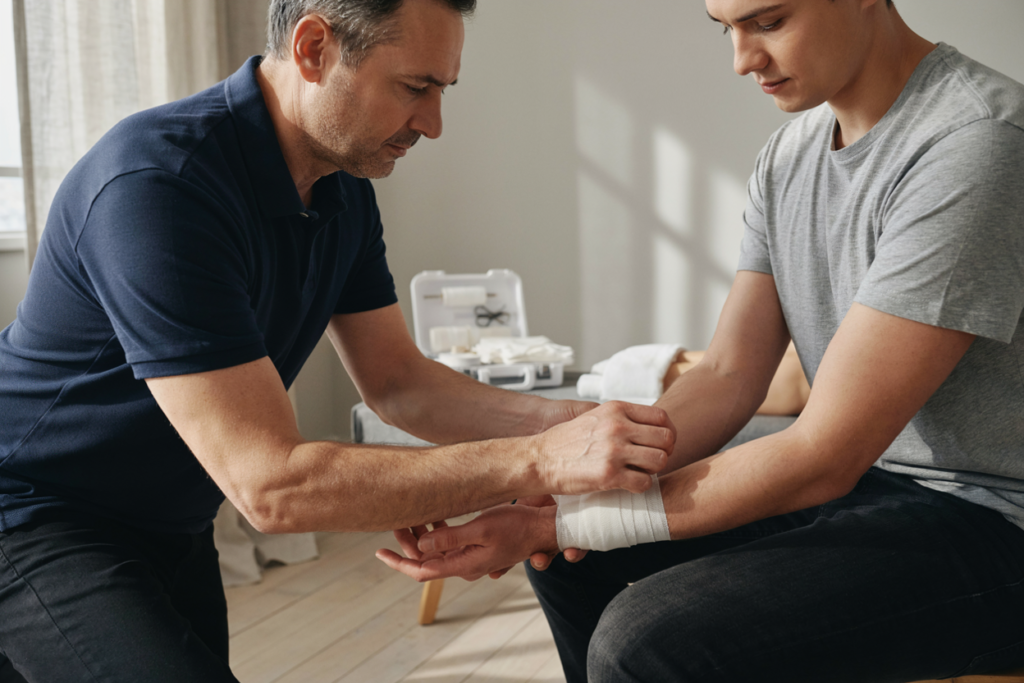 Wound care and bandaging technique
