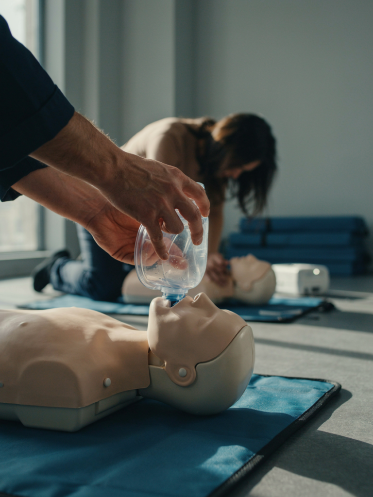 rescue breaths and airway skills